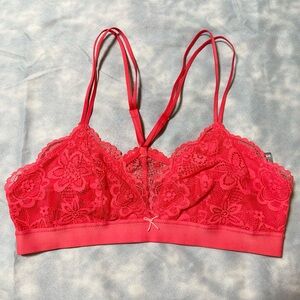 Aerie American Eagle size medium coral lace bra